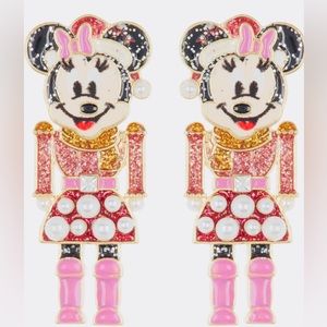 Bauble Bar x Disney - Minnie Mouse nutcracker drop earrings